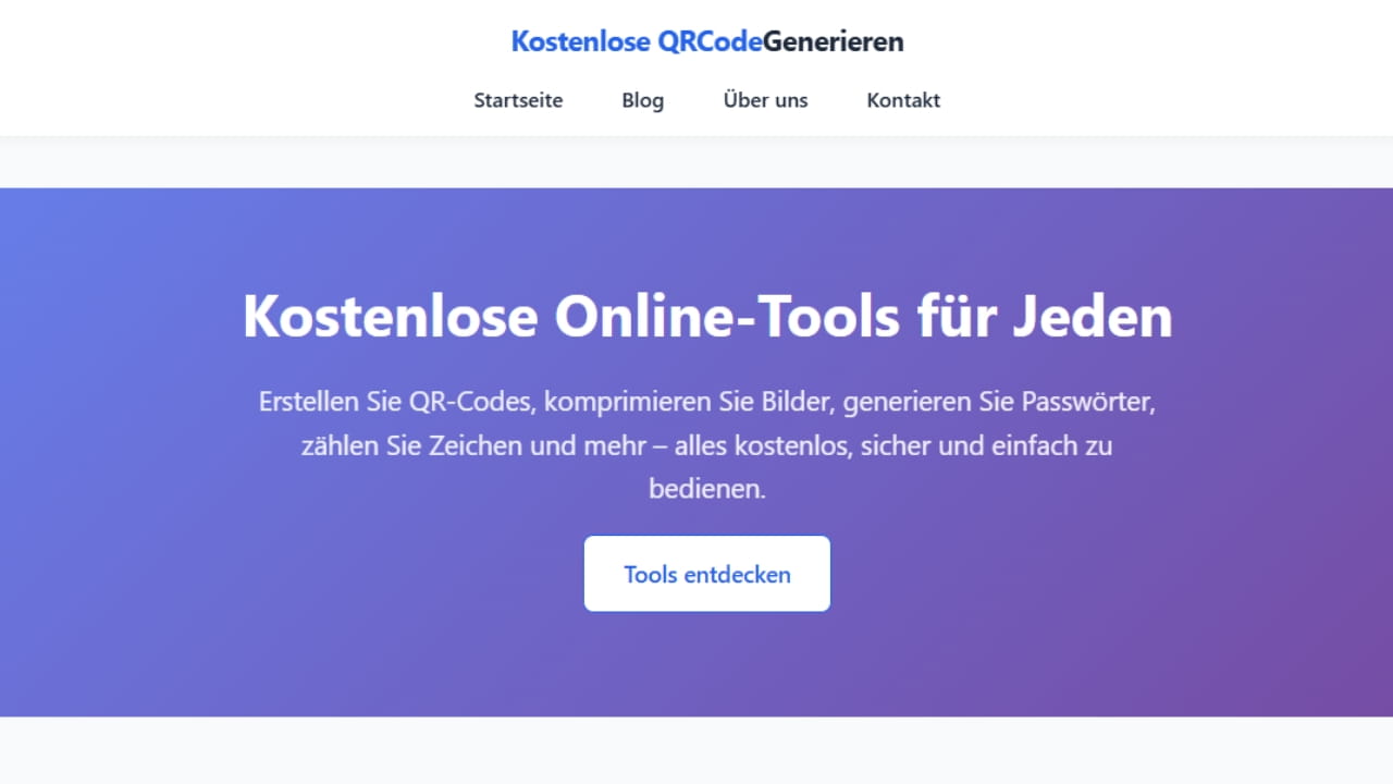 Kostenlose QRCode Generieren