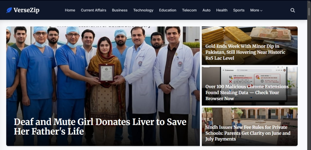 VerseZip News Portal